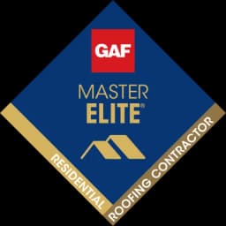 GAF Master Elite residential roofing contractor badge